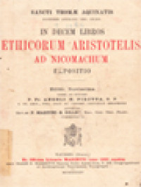 Image of In Decem Libros Ethicorum Aristotelis Ad Nicomachum Expositio