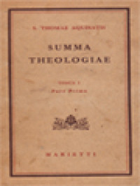 Image of Summa Theologiae I: Pars Prima