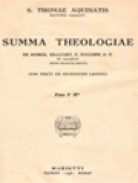 Image of Summa Theologiae II: Pars Ia IIae