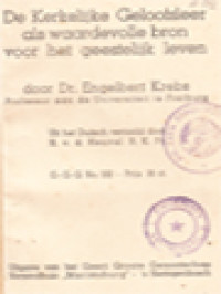 Image of De Kerkelijke Geloofsleer Als Waardevolle Bron Voor Het Geestelijk Leven