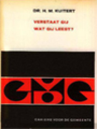 Image of Verstaat Gij Wat Gij Leest? Over De Uitlegvan De Bijbel