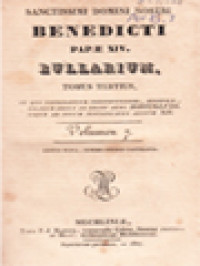 Image of Benedicti Papae XIV. Bullarium 7