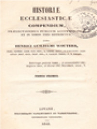 Image of Historiae Ecclesiasticae Compendium I