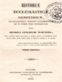 Image of Historiae Ecclesiasticae Compendium III