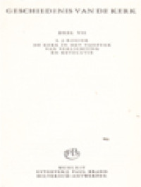 Image of Geschiedenis Van De Kerk VII: De Kerk In Het Tijdperk Van Verlichting En Revolutie