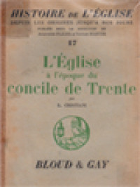 Image of Histoire De L'église 17: L'église à L'époque Du Concile De Trente