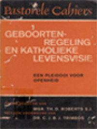 Image of Geboortenregeling En Katholieke Levensvisie: Een Pleidooi Voor Openheid