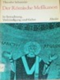 Image of Der Römische Meßkanon: In Betrachtung, Verkündigung Und Gebet