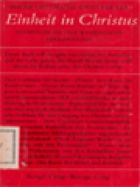 Image of Einheit In Christus I: Evangelische Und Katholische