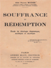 Image of Souffrance Et Rédemption: Étude De Théologie Dogmatique Ascétique Et Mystique