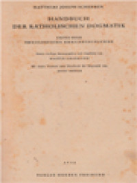 Image of Handbuch Der Katholischen Dogmatik: Theologische Erkenntnislehre