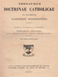 Image of Thesaurus Doctrinae Catholicae Ex Documentis Magisterii Ecclesiastici