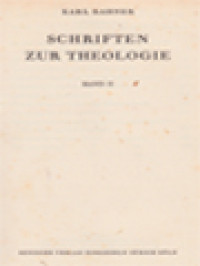 Image of Schriften Zur Theologie II