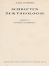 Image of Schriften Zur Theologie VI: Neuere Schriften