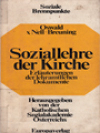 Image of Soziallehre Der Kirche: Erlauterungen Der Lehramtlichen Dokumente
