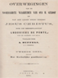 Image of Overwegingen Van De Voornaamste Waarheden Van Ons H. Geloof En Van Het Leven Onzes Heeren Jesus Christus II