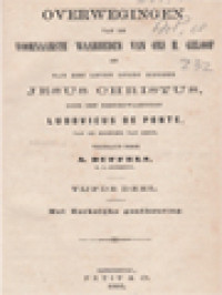 Image of Overwegingen Van De Voornaamste Waarheden Van Ons H. Geloof En Van Het Leven Onzes Heeren Jesus Christus V