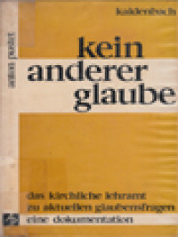 Image of Kein Anderer Glaube: Das Kirchliche Lehramt Zu aktuellen Glaubensfragen Eine Dokumentation