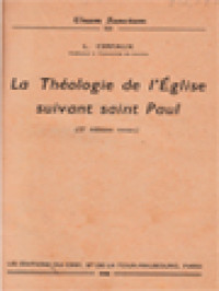 Image of La Théologie De L'église Suivant Saint Paul