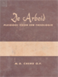Image of De Arbeid Pleidooi Voor Een Theologie