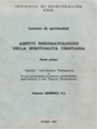 Image of Aspetti Pneumatologici Della Spiritualità Cristiana I: 