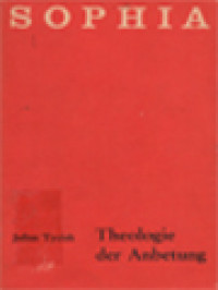 Image of Theologie Der Anbetung - Nachgelassene Schriften