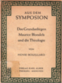 Image of Das Grundanliegen Maurice Blondels Und Die Theologie: Aus Dem Symposion