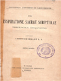 Image of De Inspiratione Sacrae Scripturae: Theologica Disquisitio