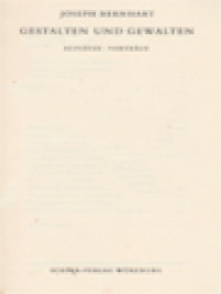 Image of Gestalten Und Gewalten: Aufsätze . Vorträge