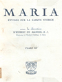 Image of Maria III: Etudes Sur La Sainte Vierge