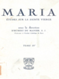 Image of Maria IV: Etudes Sur La Sainte Vierge