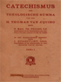Image of Catechismus Der Theologische Summa Van Den H. Thomas Van Aquino I