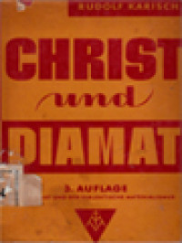 Image of Christ Und Diamant: Der Christ Und Der Dialektische Materialismus