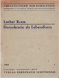 Image of Demokratie Als Lebensform