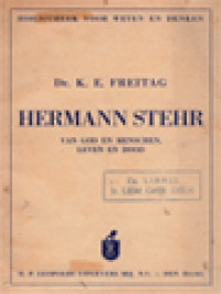 Image of Hermann Stehr: Van God En Menschen Leven En Dood
