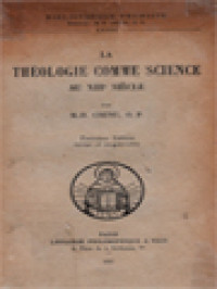 Image of La Théologie Comme Science Au XIIIe Siècle