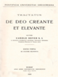 Image of Tractatus De Deo Creante Et Elevante