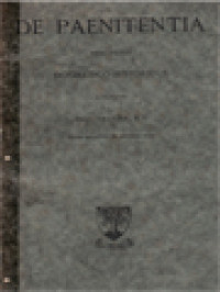 Image of De Paenitentia: Tractatus Dogmatico-Historicus