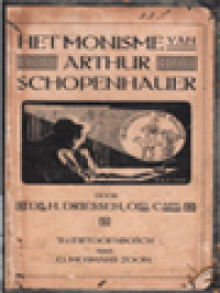 Image of Het Monisme Van Arthur Schopenhauer