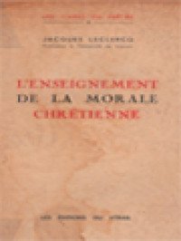 Image of L'enseignement De La Morale Chrétienne