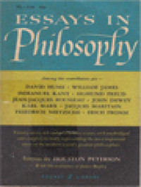 Image of Essays In Philosophy / Houston Peterson (Edited)