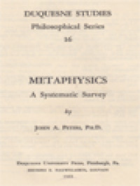 Image of Metaphysics: A Systematic Survey
