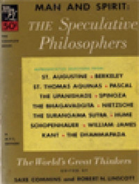 Image of Man And Spirit: The Speculative Philosophers