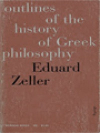 Image of Outlines Of The History Of Greek Philosophy