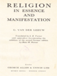 Image of Religion In Essence And Manifestation