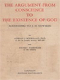 Image of The Argument From Conscience To The Existence Of God: According To J. H. Newman