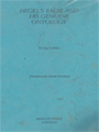 Image of Hegel's False And His Genuine Ontology