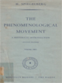 Image of The Phenomenological Movement: A Historical Introduction II