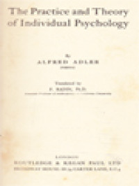 Image of The Practice And Theory Of Individual Psychology