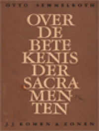Image of Over De Betekenis Der Sacramenten